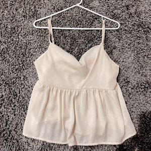 American eagle cowl neck silk tank top
